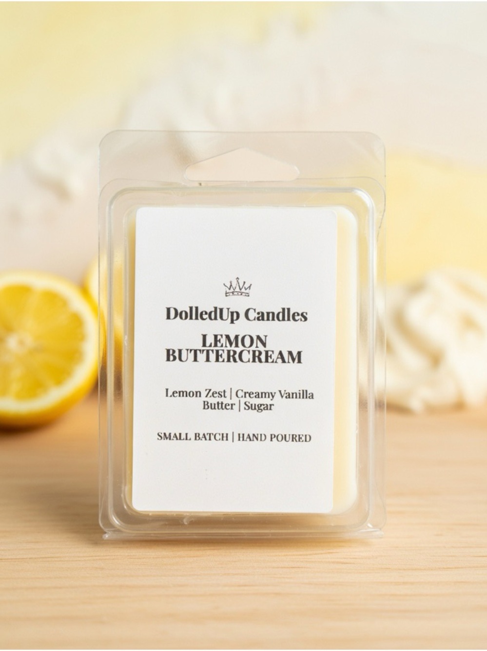 Lemon Buttercream Wax Melts | Zesty Lemon Vanilla Buttercream Scent